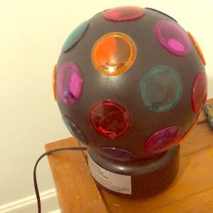 Spinning disco ball